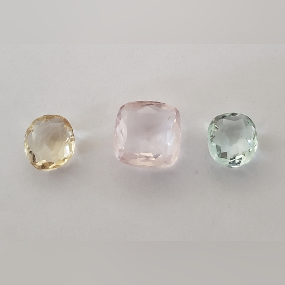 Beryl Gemstones Jewelry - Beryl Gemstones, Trio, Loose, Brazilian